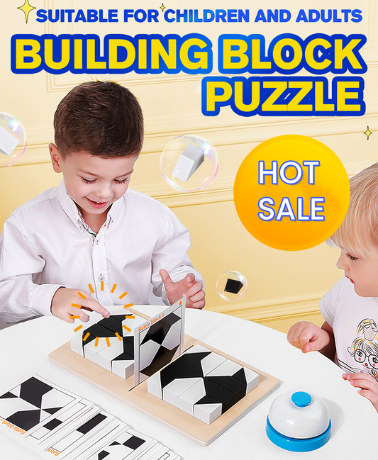 🎁Early Xmas Sales🎅Creative Black & White Block Puzzles Set for Kids