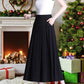 🎁[Gift for Women] Fall High-waist Draping Casual Pleated Skirt