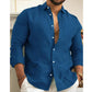 Men's Cotton Linen Solid Color Shirt（🔥Limited Time Offer）