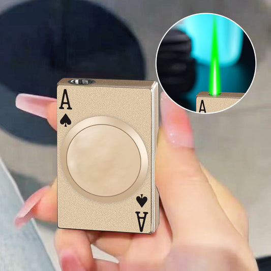 Creative Windproof Poker Torch Lighter Gift for Men