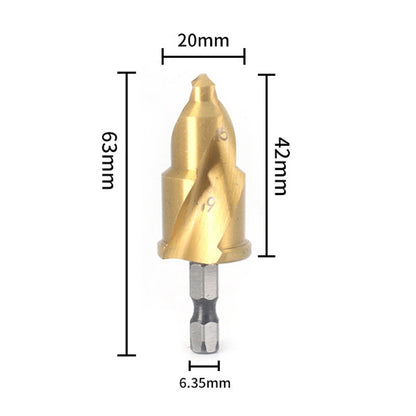 Step Drill Bit with Limit Swivel Groove