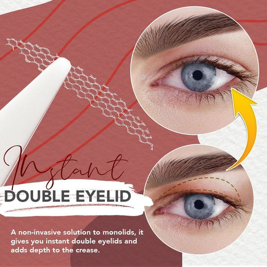 Invisible self-adhesive double eyelid tape without glue.