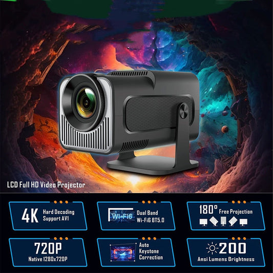 💥Anniversary-Promotion Limit Time 64% OFF🥰Portable HD Adjustable Low Noise Projector