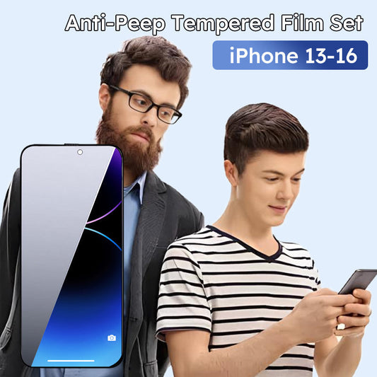 Multi-Angle Anti-Peep Tempered Film Set for iPhone