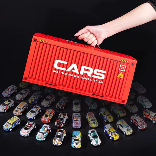 Best Gift🚗🚗🚗  48 Mini Pull-Back Cars with Built-In Garage Set