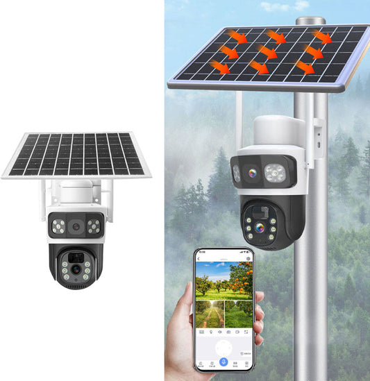 📲Wireless Outdoor Solar Security Cameras with Dual Lens🎥🎁