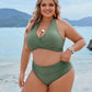🌷Holiday Sale 50% OFF🏝️👙Tummy Control Bathing Suits Modest High Waisted Bikini Sets