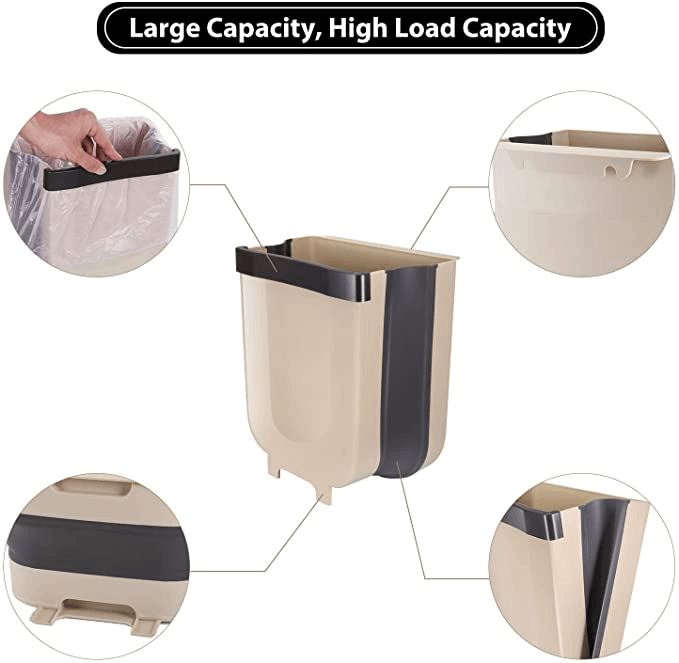 Wall-Mounted Foldable Trash Can-6