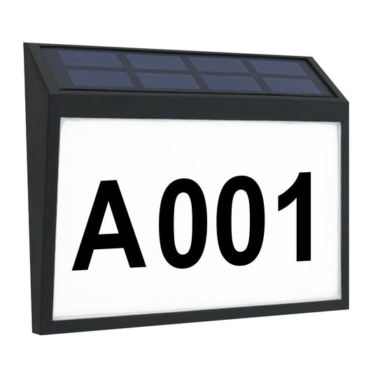 Solar-Powered Address Sign Waterproof LED Light