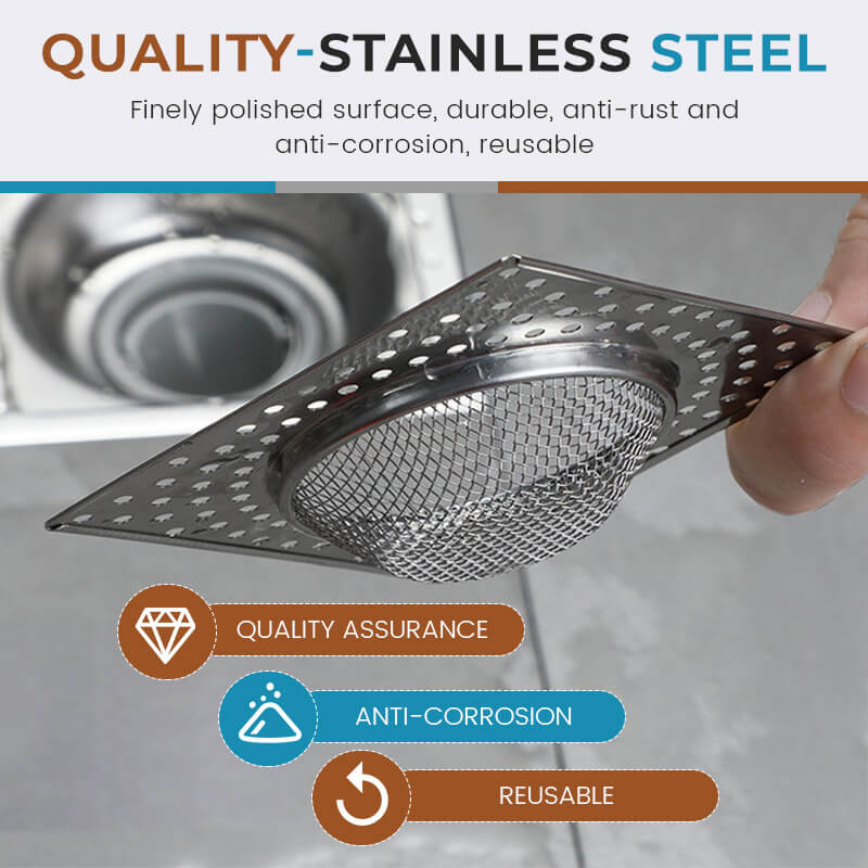 Stainless Steel Anti-Blocking Floor Drain Strainers (50% OFF)-5