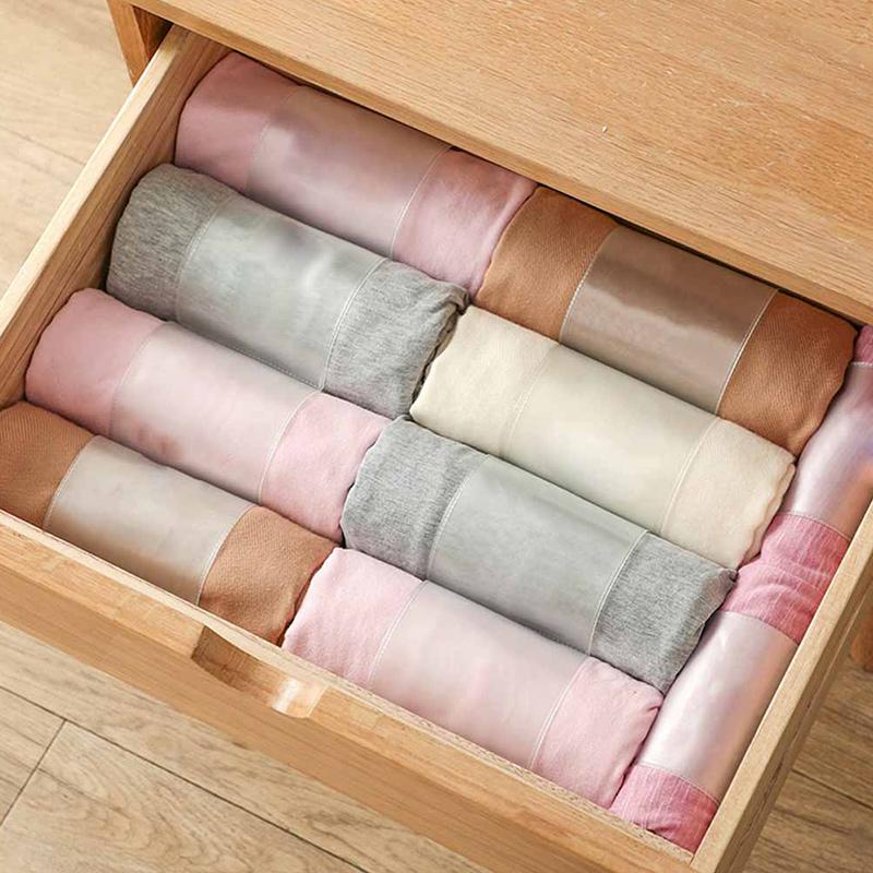 Self-adhesive Household Shirt Pants Storage Roll Bande-7