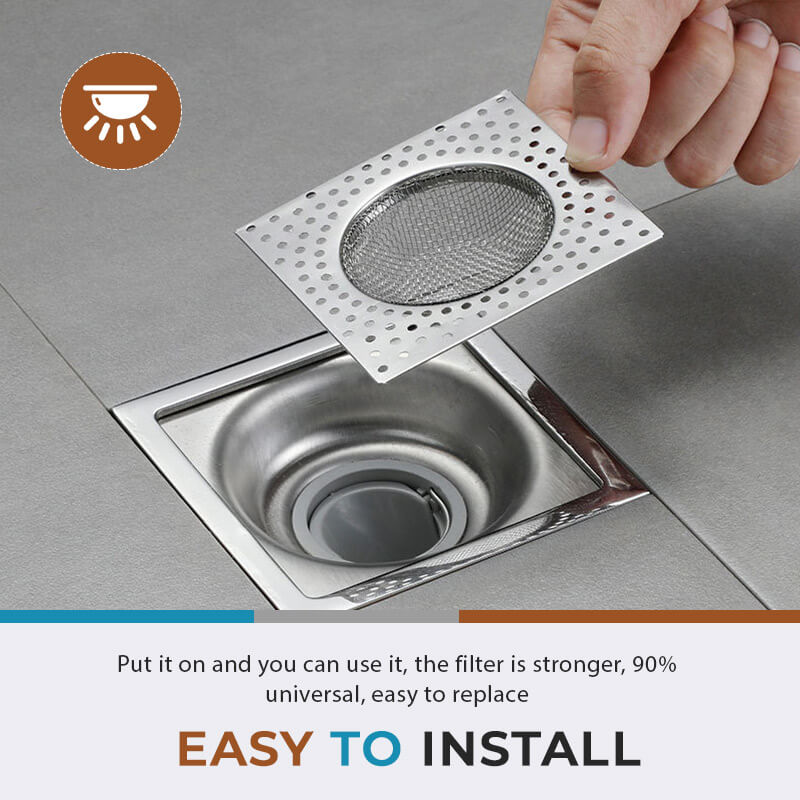 Stainless Steel Anti-Blocking Floor Drain Strainers (50% OFF)-4