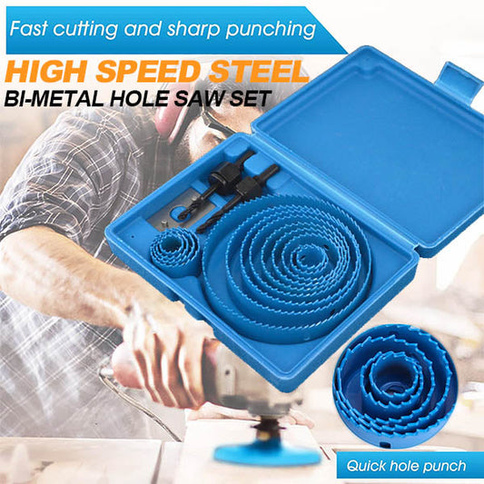 Pousbo® High Speed Steel Bi-Metal Hole Saw Set（50% OFF）