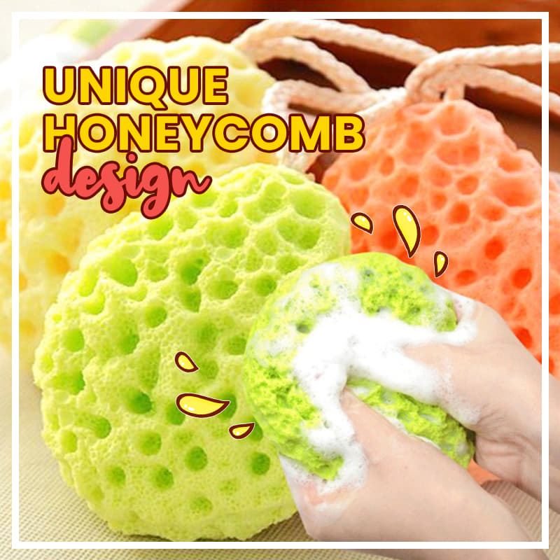 Honeycomb Sponge Bath Ball-2