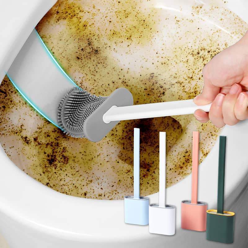 Bathroom Toilet Cleaning Brush And Holder Set（50% OFF）-1