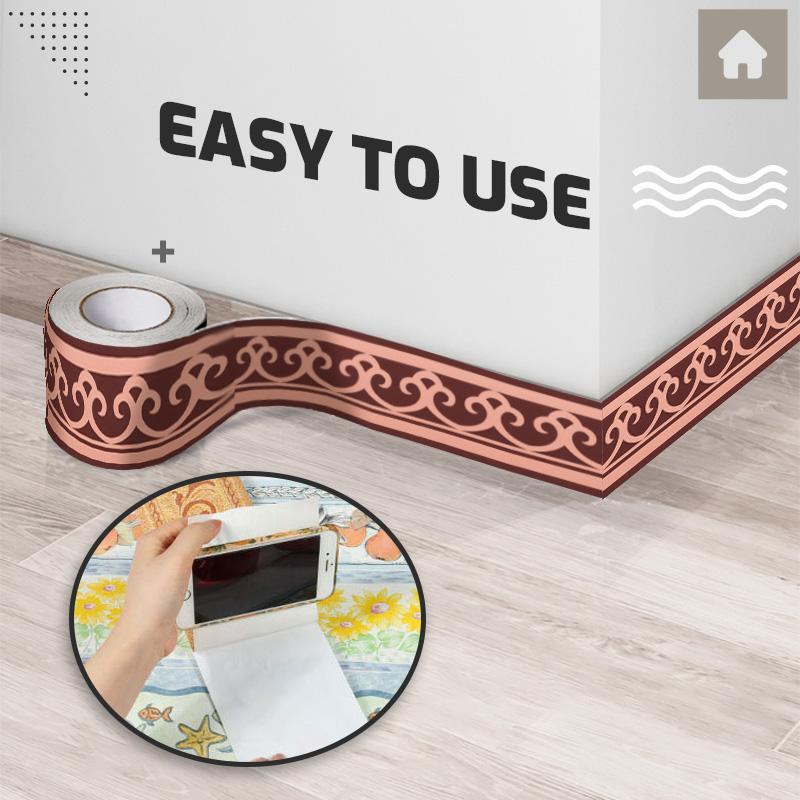 PVC Self-Adhesive Waistline Wall Sticker-7