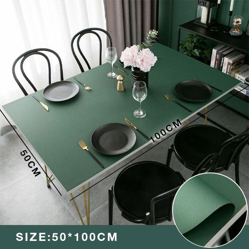 Simple Style Leather Table Mat-5