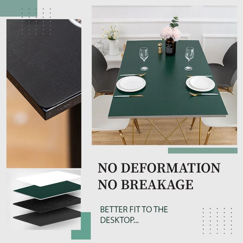 Simple Style Leather Table Mat-1