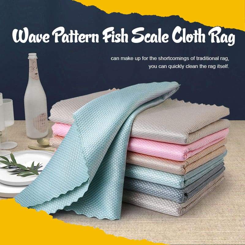 Wave Pattern Fish Scale Cloth Rag（50% OFF）-5