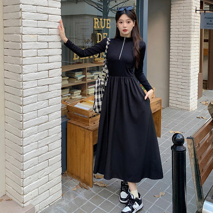 👗Black Long Sleeve Dress（Free Shipping）